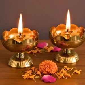 Brass Diya Set